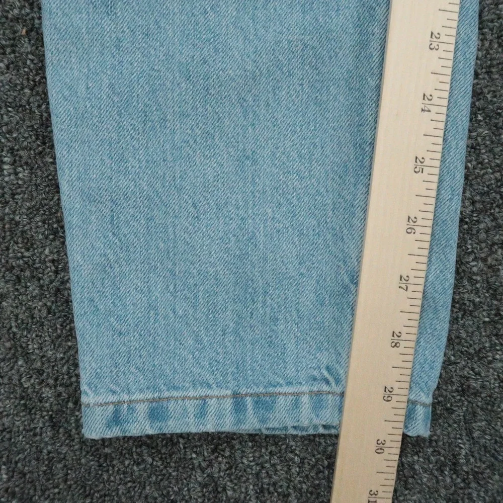 Asket Jeans Mens 31x30 Blue The Washed Denim Straight 5 Pocket Light